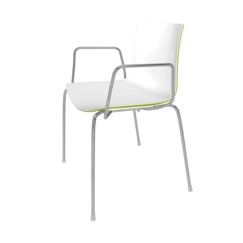 Catifa 46 0251 Armchair Bicolored Frame Chrome
